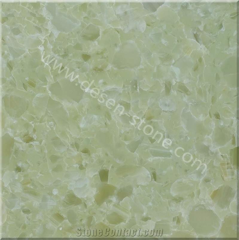 Pearl Sapphire Green Artificial Onyx Stone Slabs&Tiles Quartz Stone