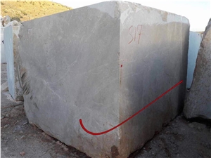 Cloudy Grey Marble Block, Iran Grey Marble