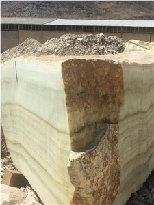 Iran Light Green Onyx Block