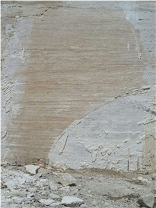 Light Cream Travertine Block, Iran Beige Travertine