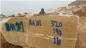 Orange Onyx Block, Iran Yellow Onyx