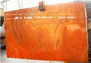 Orange Onyx Block, Iran Yellow Onyx