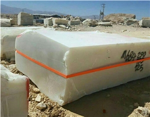 Pure White Onyx Block, Iran White Onyx