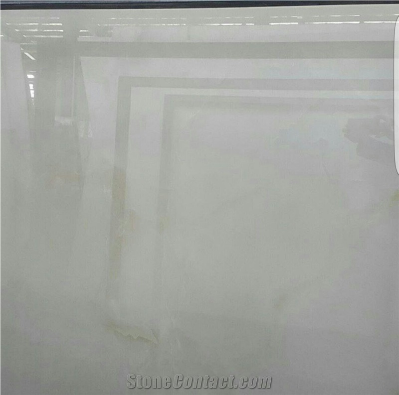 Pure White Onyx Block, Iran White Onyx