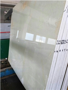 Pure White Onyx Slab, Iran White Onyx