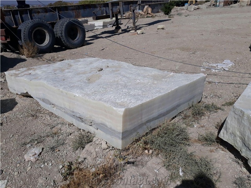 White Onyx Block, Iran White Onyx