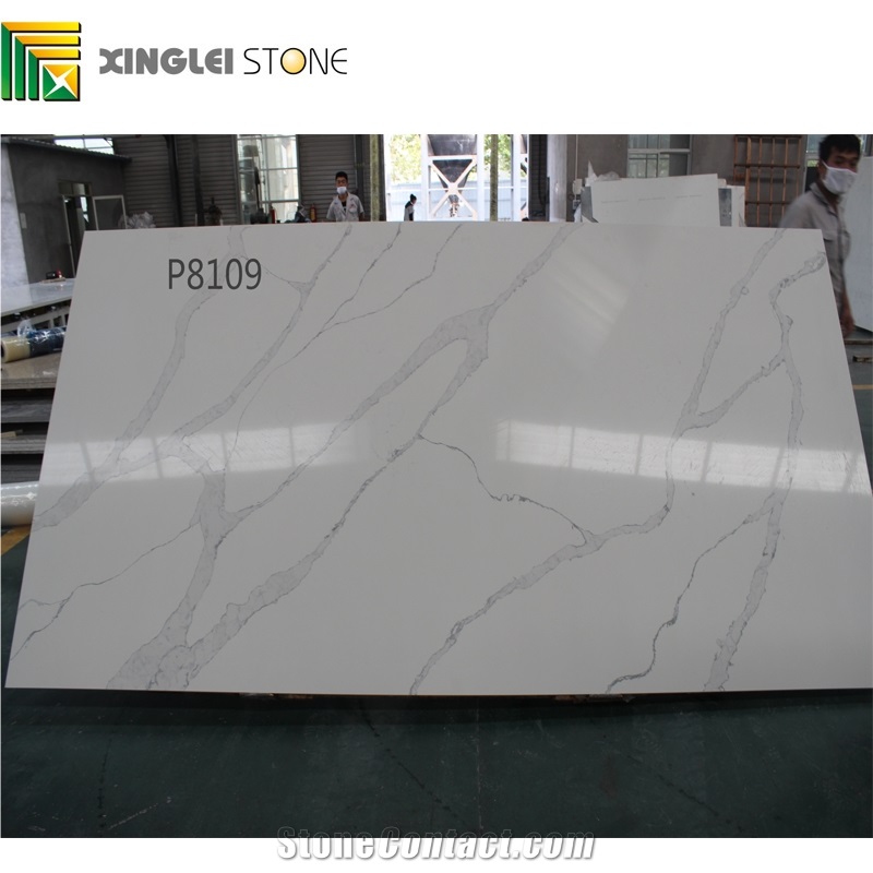 Calacatta Carrara Pure White Quartz Slabs,Tiles,Walls,Floor Covering