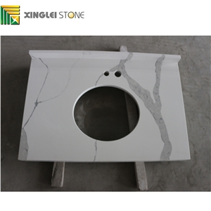 Calacatta Carrara White Quartz Desk Tops, Kitchen Countertops,Tabletops