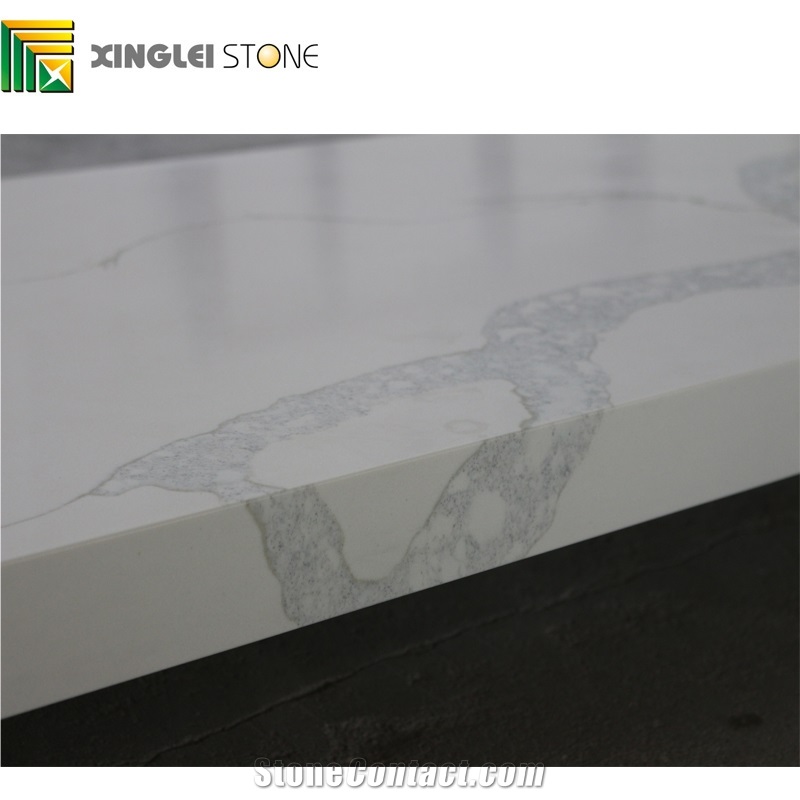 Calacatta Carrara White Quartz Kitchen Countertops,Island Tops,Worktop