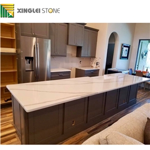Calacatta Carrara White Quartz Kitchen Countertops,Island Tops,Worktop