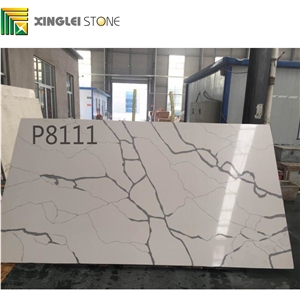 Calacatta Carrara White Quartz Kitchen Countertops,Island Tops,Worktop
