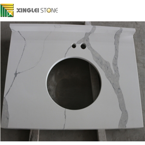 Calacatta White Quartz Bathroom Vanities/Bath Countertops/Tops