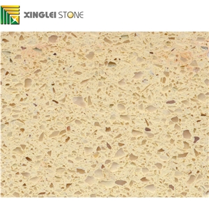 Crystal Particles Beige Quartz Slabs,Tiles,Wall