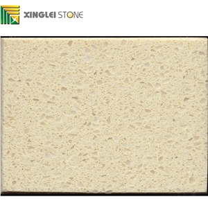 Crystal Particles Beige Quartz Slabs,Tiles,Wall