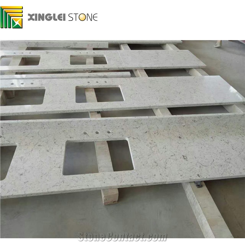 Crystal Particles Quartz Kitchen Countertops,Island Tops,Worktops,Desk