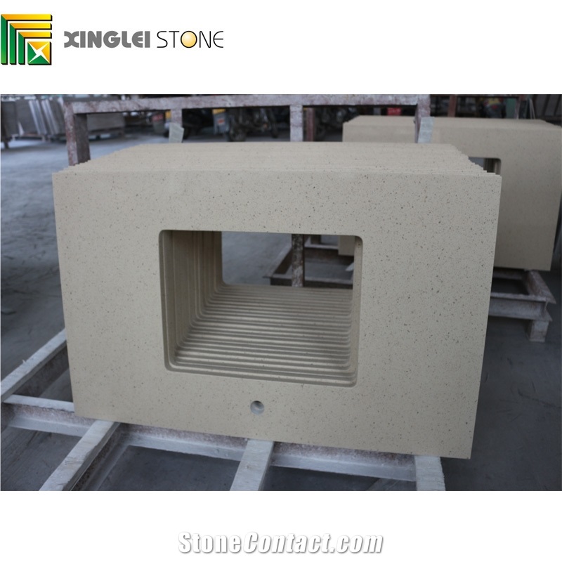 Crystal Particles White Quartz Bathroom Countertops,Bath Top