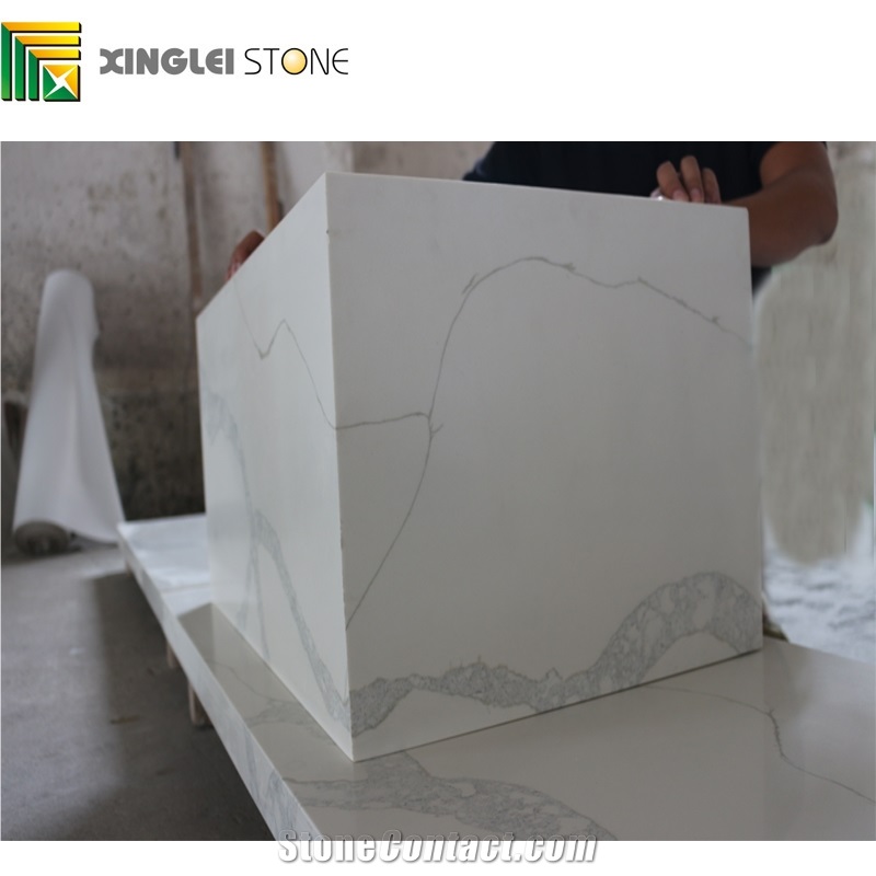 Crystal Particles White Quartz Bathroom Countertops,Bath Top