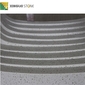 Crystal White Quartz Countertops, Galaxy White Artificial Stone Tops