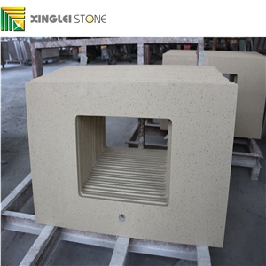 Crystal Yellow/Sparking Yellow Quartz Countertops/Bath Tops/Vanities