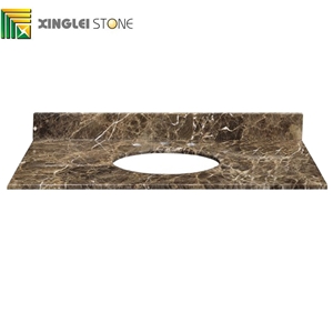 Dark Emperador Marble, Galaxy Emperador Vanity Tops & Bathroom Tops