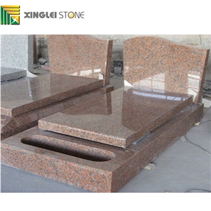 G562, Maple Red Granite Tombstone, Gravestone & Monument