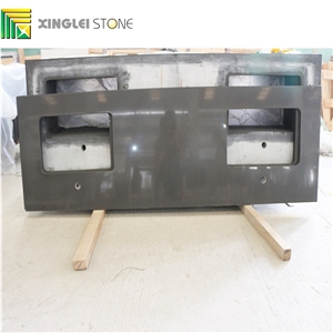 Pure Grey Quarz Bath Tops/ Vanities, Grey Artificial Quartz Countertop