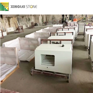 Pure White Quartz Bath Tops/Countertops/Bathroom Vanities