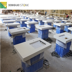 Pure White Quartz Bath Tops/Countertops/Bathroom Vanities