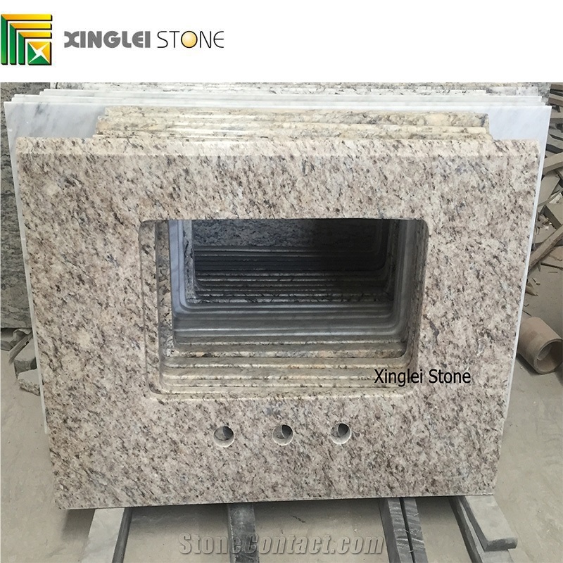 Soft Yellow Granite Bath Vanity /Vanities Tops,Brazil Gold Granite Top