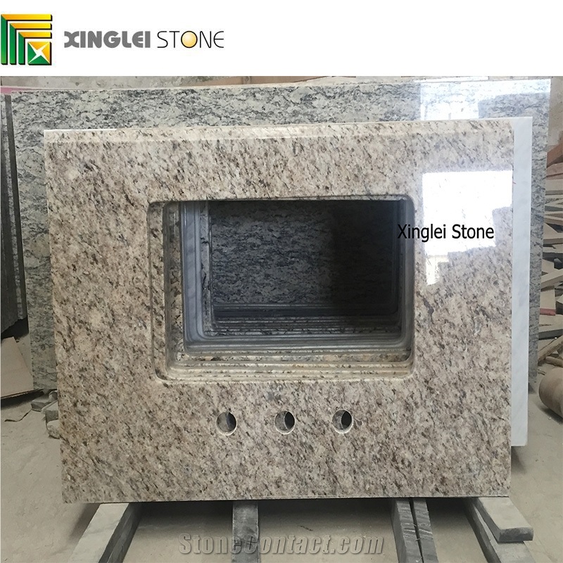 Soft Yellow Granite Bath Vanity /Vanities Tops,Brazil Gold Granite Top