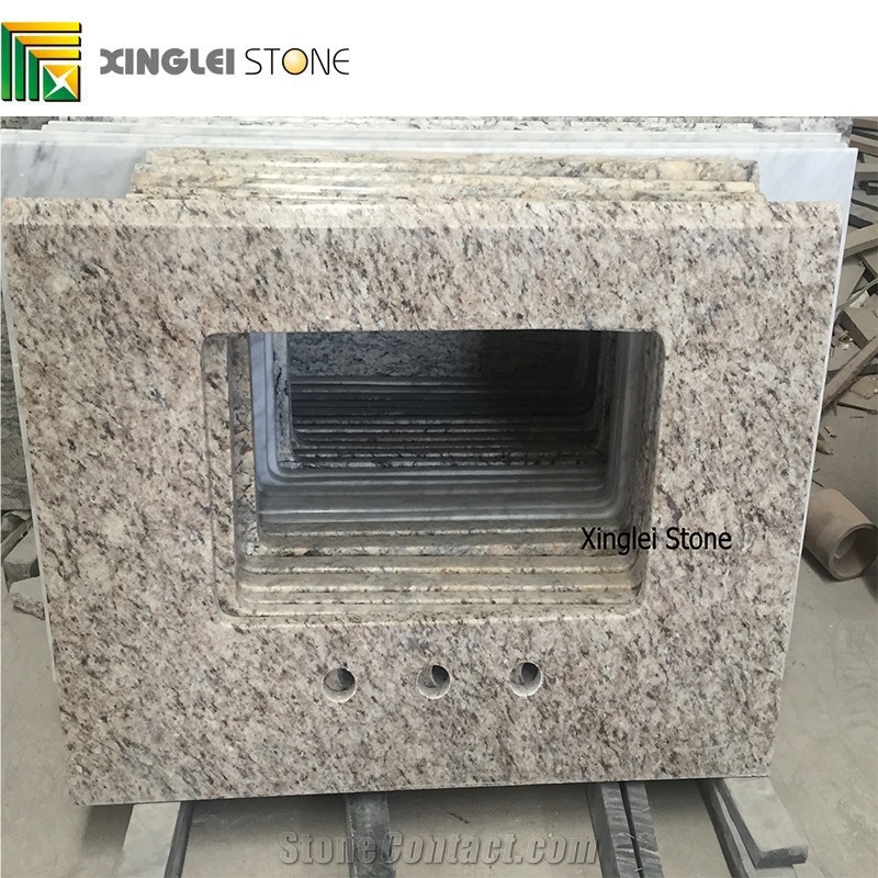 Soft Yellow Granite Bath Vanity /Vanities Tops,Brazil Gold Granite Top
