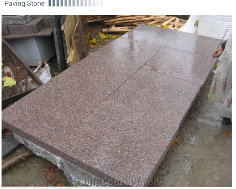 G352 Red Granite Slabs Paving Stone