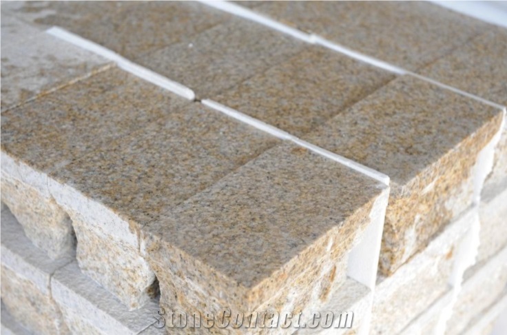 G682-S Yellow Granite Stone Paving Stone Flooring Tile Design