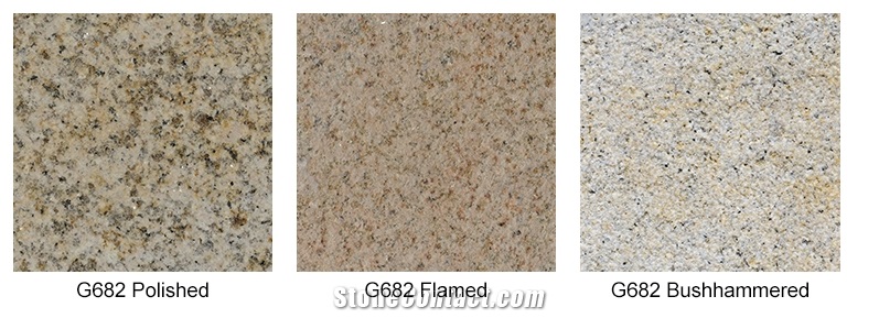 G682-S Yellow Granite Stone Paving Stone Flooring Tile Design