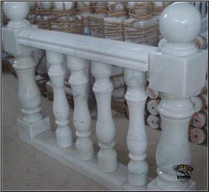 Baluster Natural Stone White Marble Railings