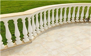 Baluster Natural Stone White Marble Railings