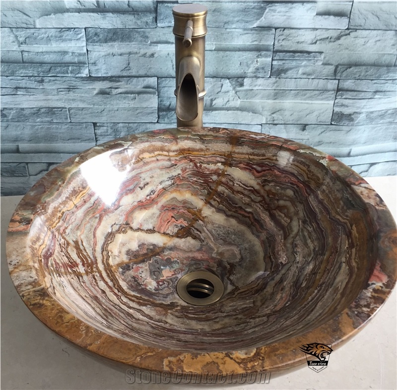 Mf037 Travertine Stone Basin