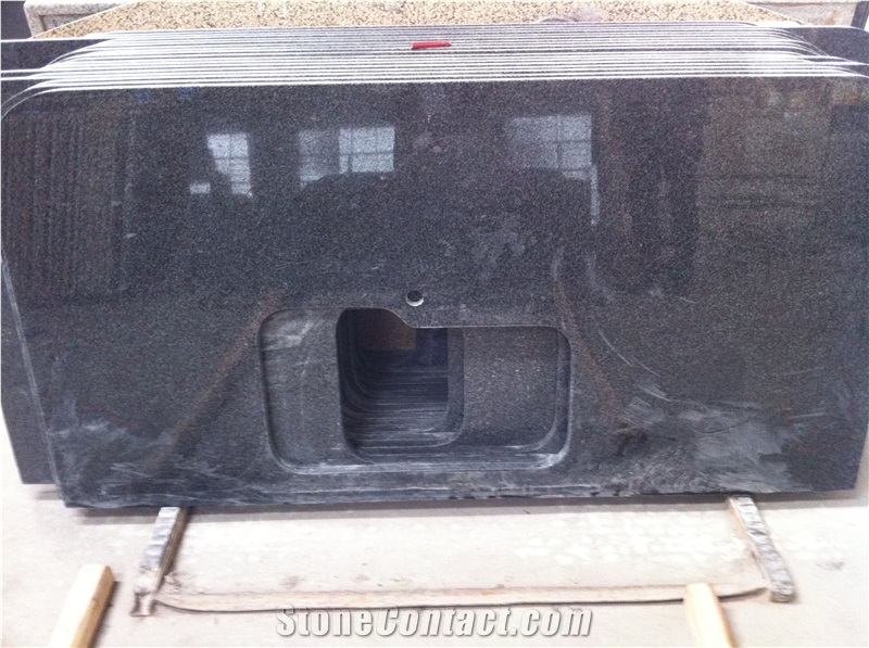 Black Bathroom Countertops, China Impala Black G654 Kitchen Countertop