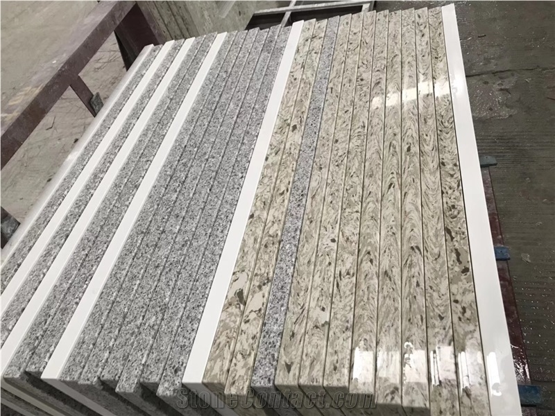 Calacatta Engineered Quartz, Quartz Kitchen Countertop, Kitchen Island