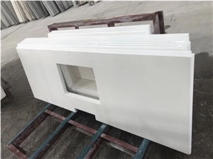 Pure White Quartz Kitchen Tops,Quartz Pre-Fabricated Countertop Pure White Quartz Kitchen Tops,Quartz Pre-Fabricated Countertop