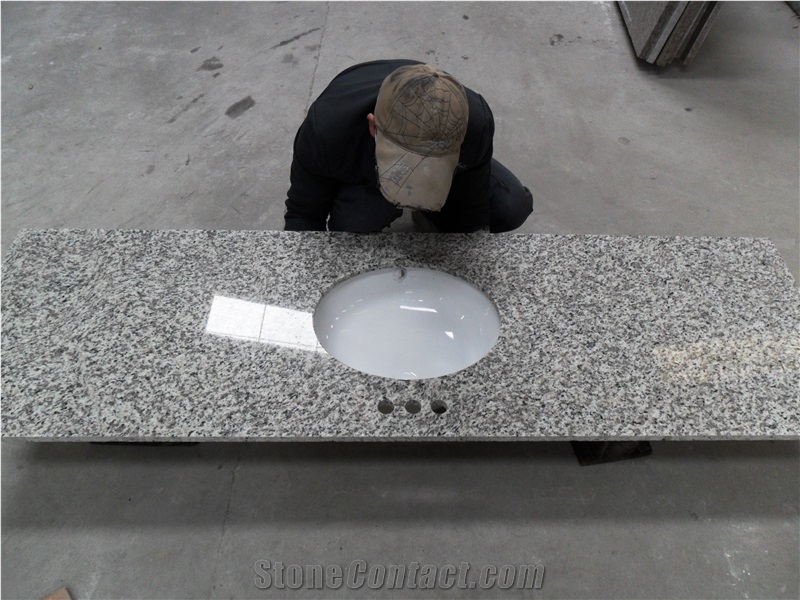 Tiger Skin White Granite Top, Tiger Skin Bathroom Countertop, Bath Top