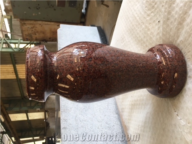 Rouded Granite Vases, Monumental Vases