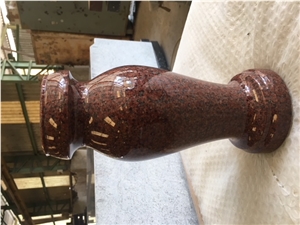 Rouded Granite Vases, Monumental Vases