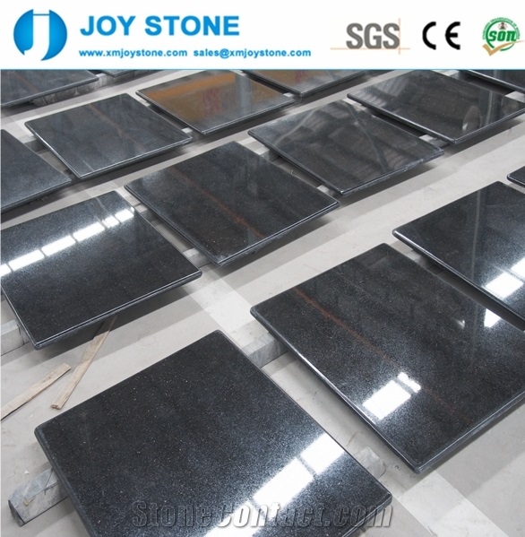 Hot Sale Cheap Perfab Polish Black Galaxy Granite Ktichen Countertop