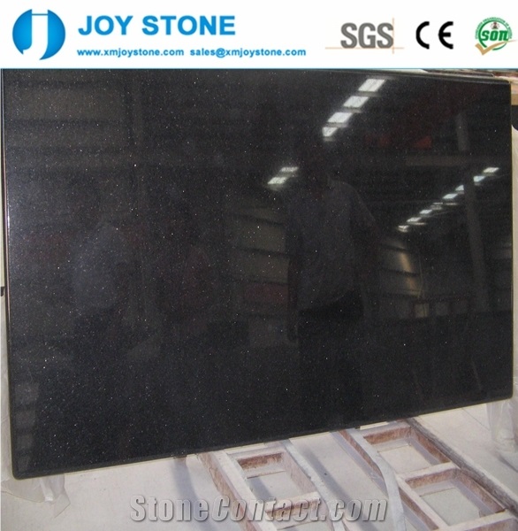 Hot Sale Cheap Perfab Polish Black Galaxy Granite Ktichen Countertop