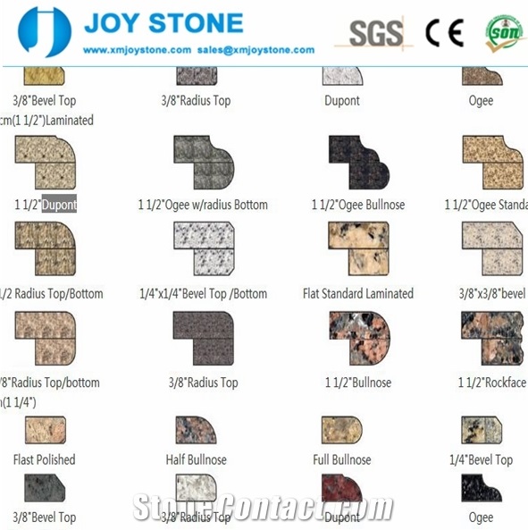 Hot Sale Cheap Perfab Polish Black Galaxy Granite Ktichen Countertop
