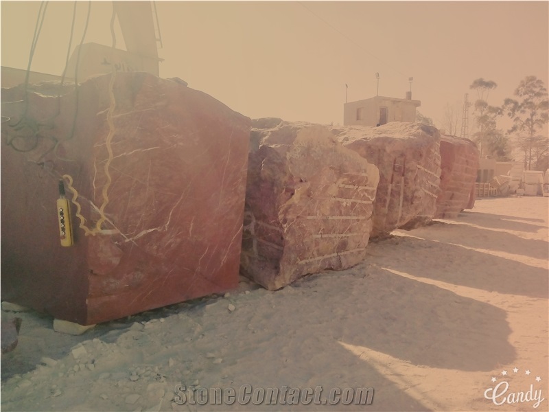 Red Marble Blocks