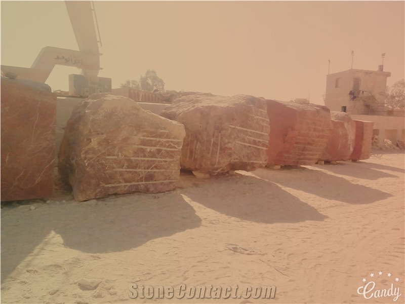 Red Marble Blocks