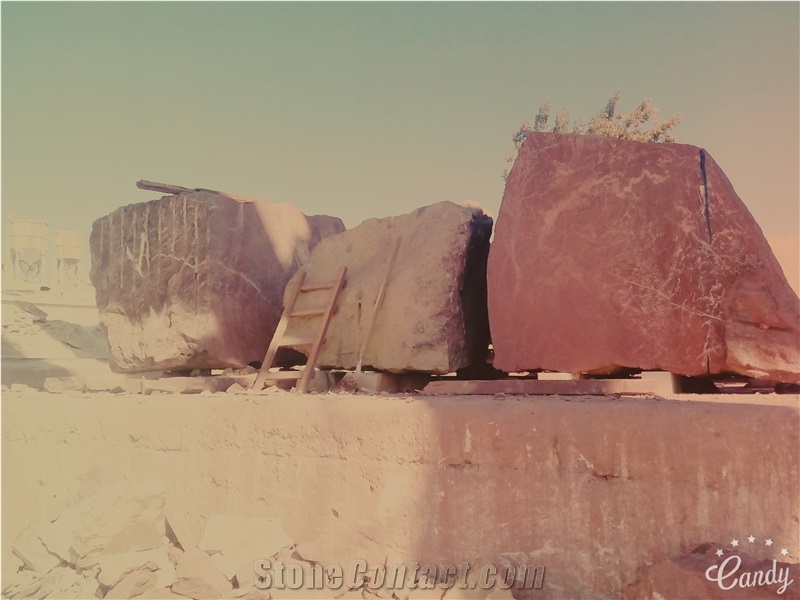 Red Marble Blocks