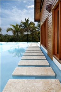 Coral Stone Pool Copings
